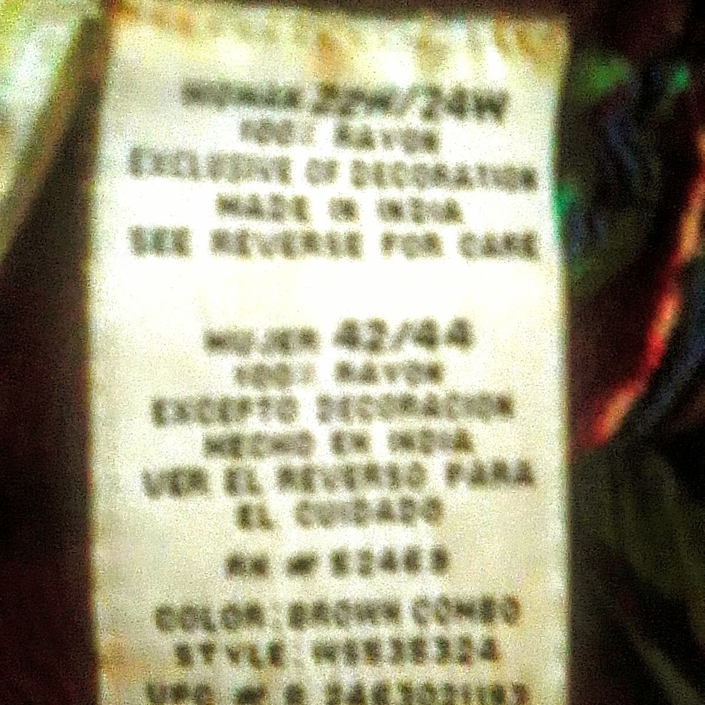 Colorful GarmentWhite Stag Plus Sz Boho Inspired Brn Maxi Skirt W/ Trop. Print &